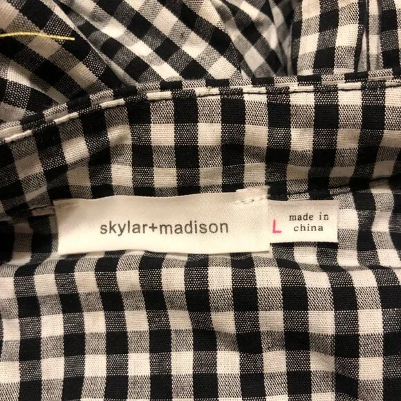 Black & White Checkered Swing Dress - Picture 6 of 10